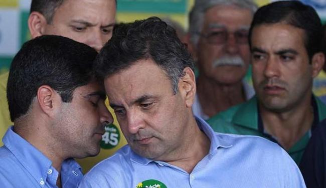 O prefeito ACM Neto se encontrou com AÃ©cio Neves antes do comÃ­cio em Salvador - Foto: LÃºcio TÃ¡vora | Ag. A TARDE