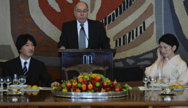 Ministro Mauro Vieira recebe o príncipe Akshino - Foto: José Cruz | Ag. Brasil
