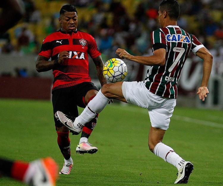 Marinho fez o gol de empate do Vitória aos 43 do segundo tempo - Foto: Nelson Perez l Fluminense F.C.