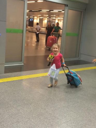 Aos 5 anos, Ana fez sua primeira viagem sozinha - Foto: Arquivo Pessoal