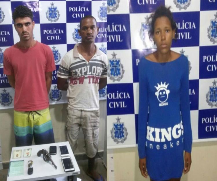 Os três estão na carceragem da 4ª Coorpin - Foto: Divulgação | Polícia Civil