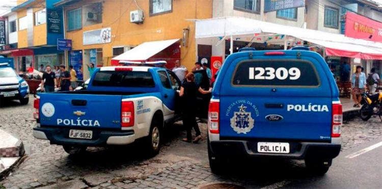 O crime aconteceu dentro de uma lanchonete no centro de Porto Seguro - Foto: Reprodução | Radar 64