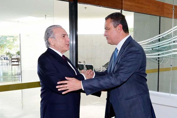 O presidente Michel Temer ligou para o governador Rui Costa - Foto: Anderson Riedel | Planalto O presidente Michel Temer ligou para o governador Rui Costa - Foto: Anderson Riedel | Planalto