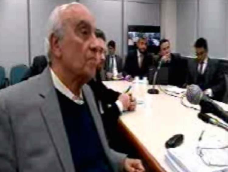 Lobista Jorge Luz durante depoimento o juiz Sergio Moro - Foto: Reprodução