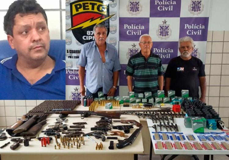 Comerciantes foram autuados por venda ilegal de armas - Foto: Divulgação | Polícia Civil