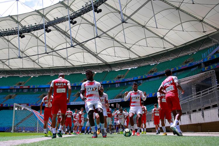 Tricolor conta com o apoio da torcida para bater o Leão - Foto: Felipe Oliveira l EC Bahia Tricolor conta com o apoio da torcida para bater o Leão - Foto: Felipe Oliveira l EC Bahia