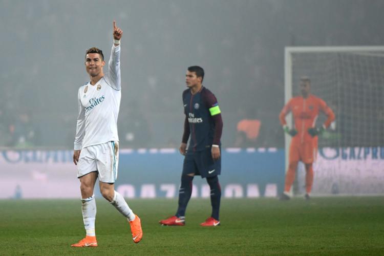 'CR7' chegou ao 12º gol na Liga dos Campeões - Foto: Geoffroy Van Der Hasselt | AFP 'CR7' chegou ao 12º gol na Liga dos Campeões - Foto: Geoffroy Van Der Hasselt | AFP