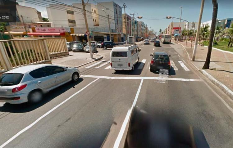 Acidente ocorreu na avenida Amaralina, sentido Pituba - Foto: Reprodução | Google Maps