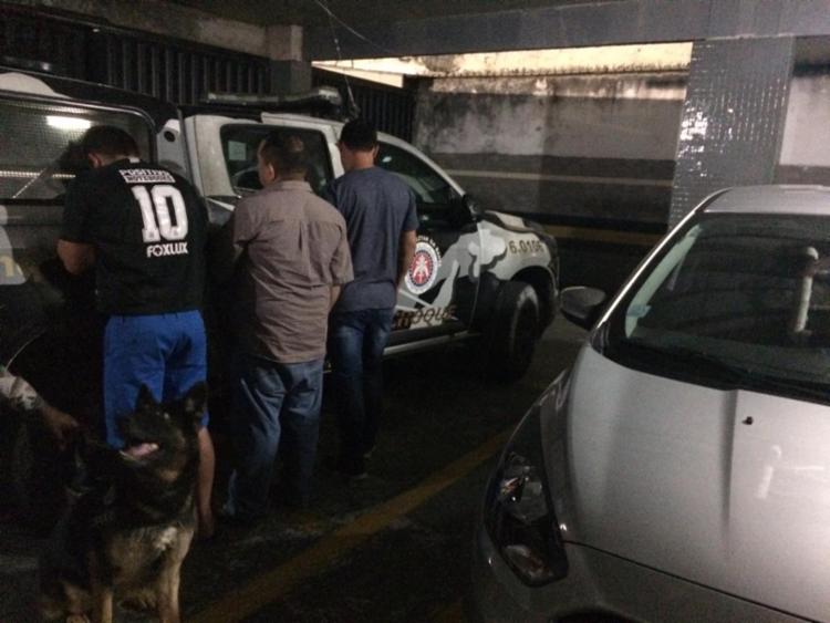 Ajax, um cachorro da raça Pastor Alemão, ajudou a localizar a droga