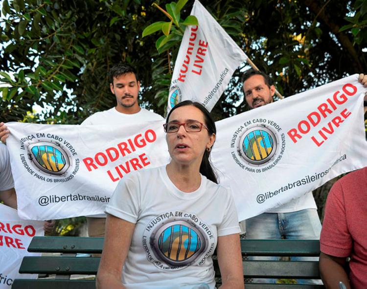   Aniete, Bahian's mother, Rodrigo Dantas, attended the press on Friday afternoon (8) - Photo: Shirley Stolze | Ag A TARDE 