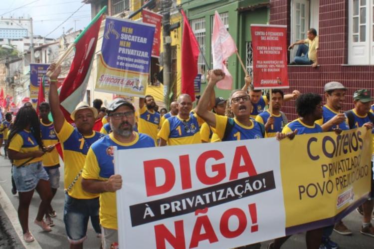 Trabalhadores de Salvador realizam assembleia nesta quarta - Foto: Reprodução I Sincotelba Trabalhadores de Salvador realizam assembleia nesta quarta - Foto: Reprodução I Sincotelba