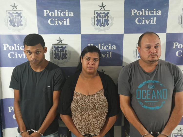Pai, mãe e filho foram autuados por tráfico de drogas, associação para o tráfico e receptação - Foto: Divulgação | SSP