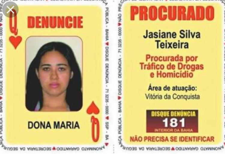 Natural de Vitória da Conquista, a suspeita é conhecida como 'Dona Maria