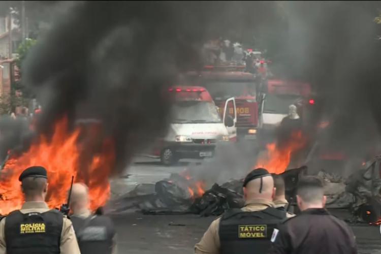 Acidente ocorreu na manhã desta segunda - Foto: Reprodução | TV Globo