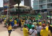 Apesar do coronavírus, manifestantes fazem ato pró-Bolsonaro em Salvador | Foto: Foto: Reprodução | Twitter