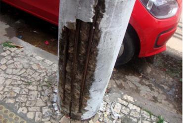 Moradores do Engenho Velho de Brotas denunciam situação dos postes | Reprodução | Cidadão Repórter | Via Whatsapp