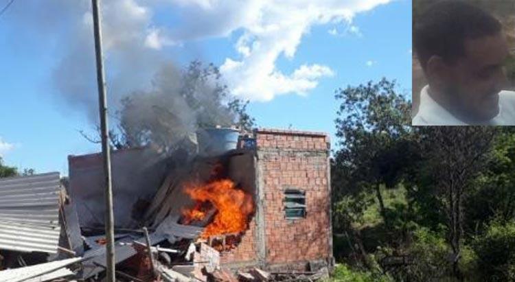 Homem teria tocado fogo em casa após briga com a ex-mulher | Foto: Reprodução | Achei Sudoeste - Foto: Foto: Reprodução | Achei Sudoeste