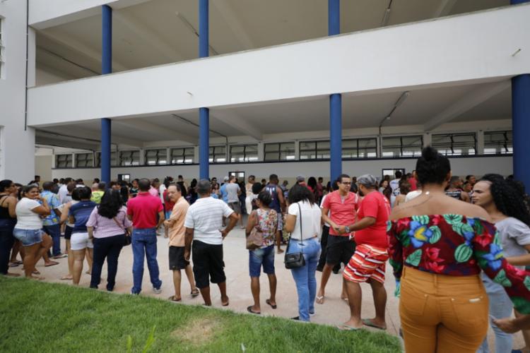 Filas e algomerações no dia da votação também colocariam o eleitor em risco | Foto: Joá Souza | Ag. A TARDE - Foto: Joá Souza | Ag. A TARDE