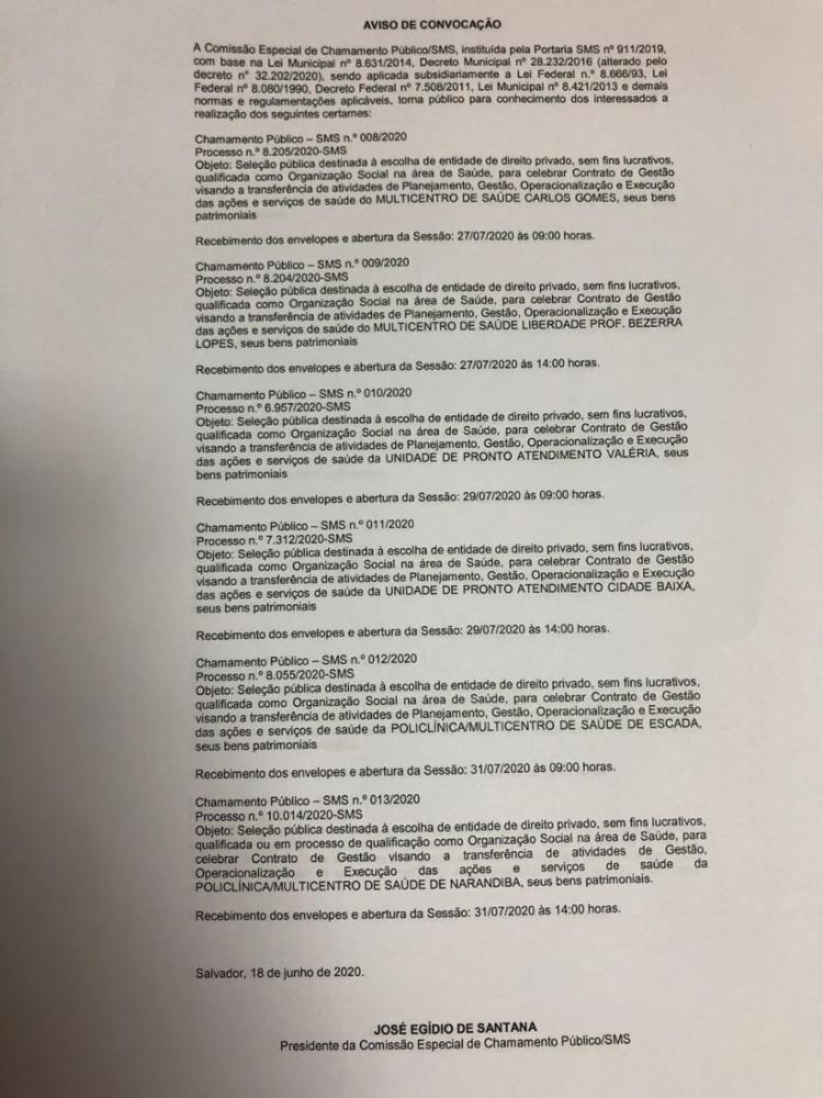 Editais já estão disponíveis na edição dessa sexta-feira do DOM | Foto: Divulgação