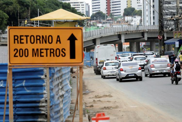 Mudanças na avenida ACM são motivadas por obras do BRT | Foto: Adilton Venegeroles | Ag. A TARDE - Foto: Adilton Venegeroles | Ag. A TARDE Mudanças na avenida ACM são motivadas por obras do BRT | Foto: Adilton Venegeroles | Ag. A TARDE - Foto: Adilton Venegeroles | Ag. A TARDE