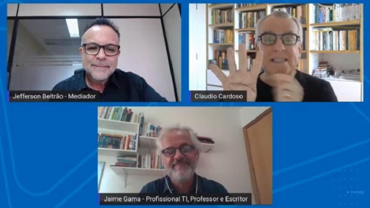 Debate foi mediado pelo jornalista Jefferson Beltrão | Foto: Reprodução | YouTube - Foto: Reprodução | YouTube Debate foi mediado pelo jornalista Jefferson Beltrão | Foto: Reprodução | YouTube - Foto: Reprodução | YouTube