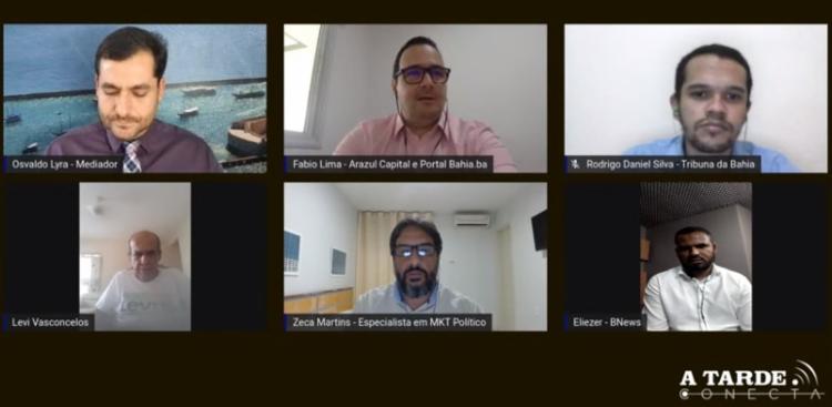 A TARDE Conecta discutiu pesquisa sobre sucessão municipal em Salvador - Foto: Reprodução | YouTube A TARDE Conecta discutiu pesquisa sobre sucessão municipal em Salvador - Foto: Reprodução | YouTube