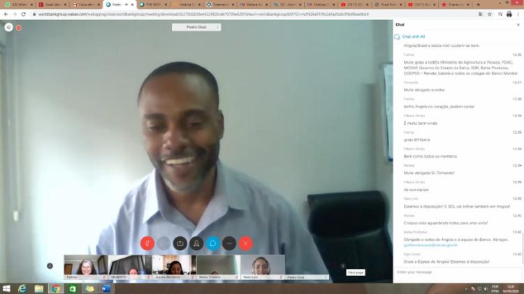 Encontro virtual foi realizado entre representantes do governo da Bahia e de Angola | Foto: Divulgação | CAR - Foto: Divulgação | CAR Encontro virtual foi realizado entre representantes do governo da Bahia e de Angola | Foto: Divulgação | CAR - Foto: Divulgação | CAR