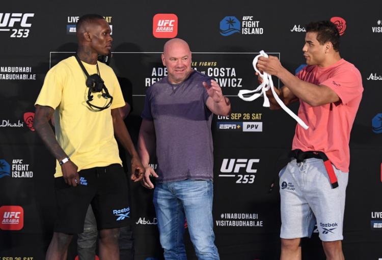 Invictos na carreira, Borrachinha e Adesanya fazem a ‘luta do ano’ no UFC 253