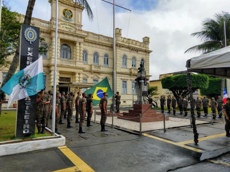 Celebração ocorreu com distanciamento entre os militares | Foto: Divulgação - Foto: Divulgação Celebração ocorreu com distanciamento entre os militares | Foto: Divulgação - Foto: Divulgação