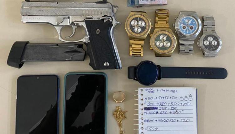 Material foi encontrado com o suspeito | Foto: Divulgação | SSP