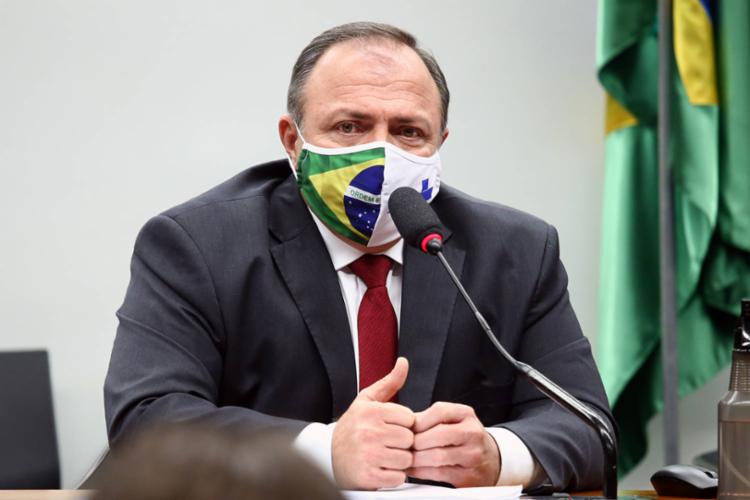 Pazuello voltou a chamar para o ministério a responsabilidade de organizar a imunização nacional - Foto: Divulgação Pazuello voltou a chamar para o ministério a responsabilidade de organizar a imunização nacional - Foto: Divulgação