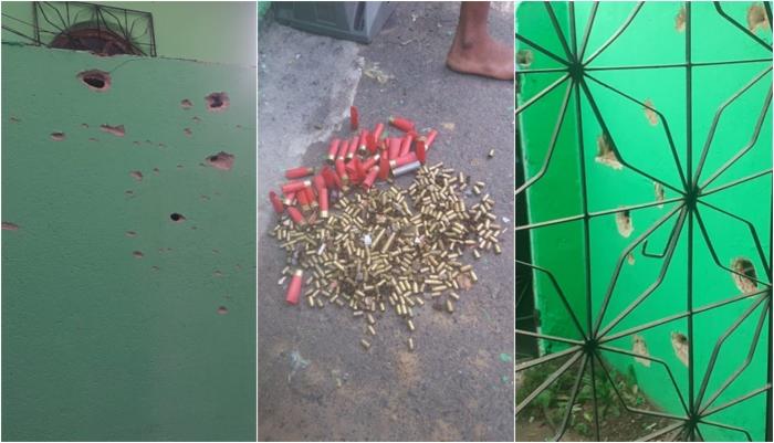 Cenário de guerra nas ruas do bairro | Fotos: Cidadão Repórter | WhatsApp